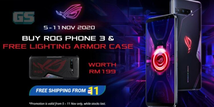 Beli ROG Phone 3 dan dapatkan ROG Lighting Armor Case Percuma!