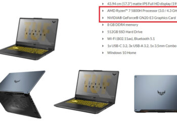 Kantoi! Laptop baru Asus menampilkan kombo AMD Ryzen 7 5800H & Nvidia RTX 3060 Mobile!