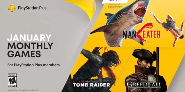 Shadow of the Tomb Raider, Maneater & Greedfall ialah game percuma anda untuk PS Plus Januari 2021!