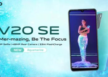 Bersedia untuk Be Mer-Mazing dengan vivo V20 SE Aquamarine terbaru
