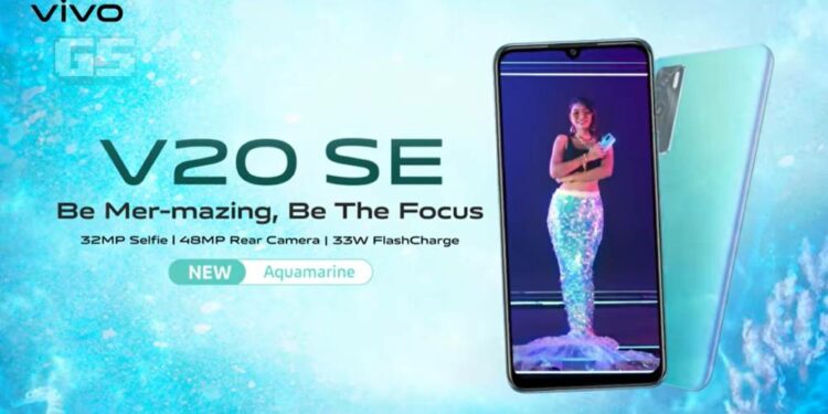 Bersedia untuk Be Mer-Mazing dengan vivo V20 SE Aquamarine terbaru