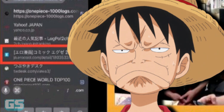 Penyunting One Piece tertangkap melayari laman web hentai di siaran langsung!