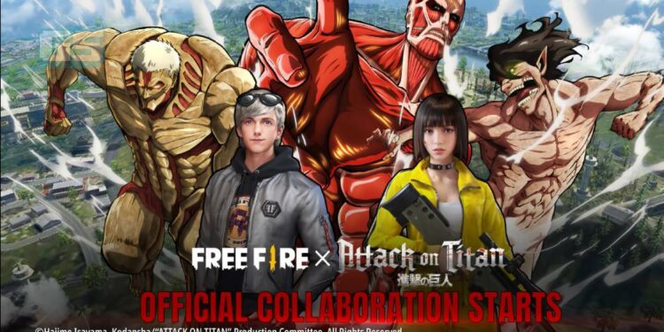 Attack on Titan memulakan pencerobohan di Free Fire!