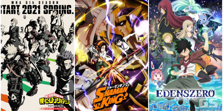 Senarai ANIME yang paling dinantikan pada tahun 2021, termasuk MHA Season 5, Shaman King & Edens Zero!