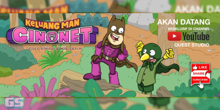 Siri animasi Keluang Man Cinonet diumumkan secara rasmi! Bakal ditayangkan di Youtube!