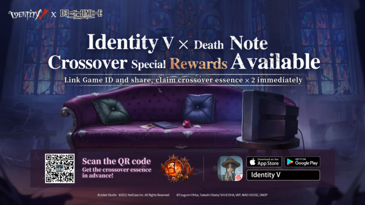 Nama siapa di dalam nota mesti mati! Kolaborasi Identity V × Death Note kini bermula