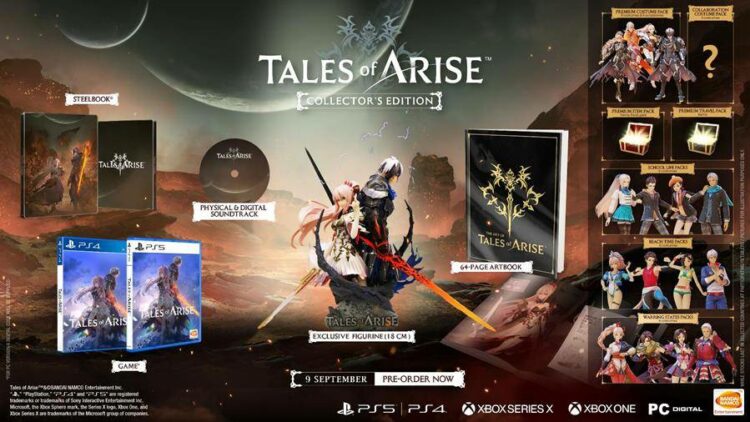 Figura Eksklusif, Ganjaran dan banyak lagi tersedia dalam Tales of Arise Collector’s Edition!