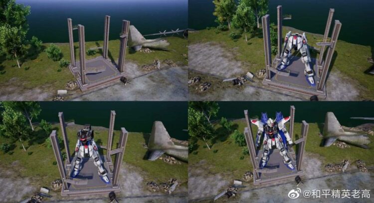 PUBG Mobile China “Game for Peace” nampaknya berkolaborasi dengan Gundam!