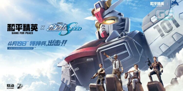 PUBG Mobile China “Game for Peace” nampaknya berkolaborasi dengan Gundam!