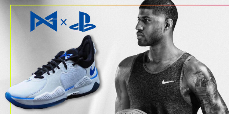 Kasut Nike tema PS5 kolaborasi pemain NBA Paul George