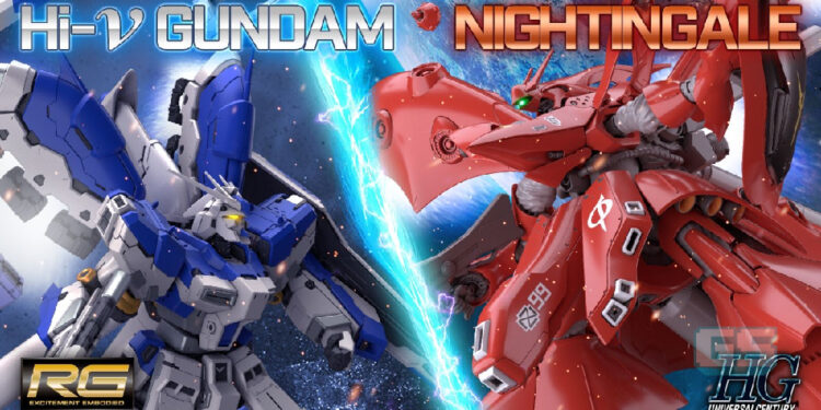 Bandai mengumumkan “RG Hi-v Gundam” dan “HGUC Nightingale” untuk peminat gunpla!