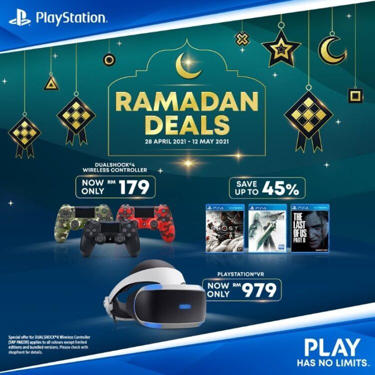 “Ramadan Deals” kini bermula, Diskaun besar dengan barangan PlayStation dan Game!