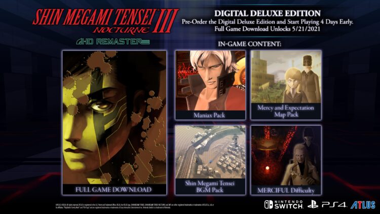 Shin Megami Tensei® III Nocturne HD Remaster kini tersedia di PS4, Switch dan Steam!