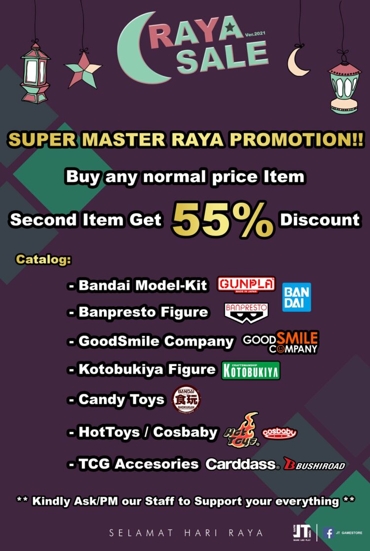 Jom beli-belah! Diskaun Kaw-kaw sehingga lebih 55% di JT Game Store Raya Sale!