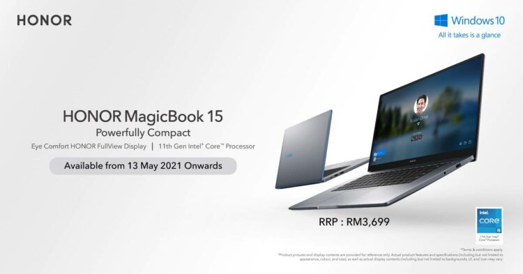 HONOR Malaysia mengumumkan ketersediaan HONOR MagicBook 15 dan HONOR Band 6
