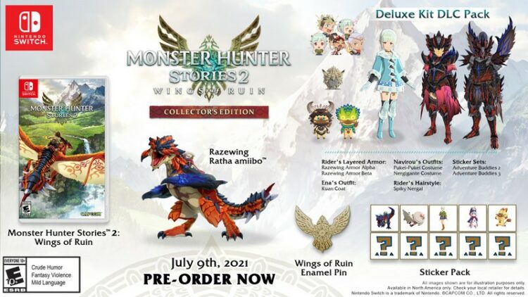 Senarai Bonus Pre-order, Deluxe & Collector’s Edition Monster Hunter Stories 2: Wings of Ruin didedahkan!