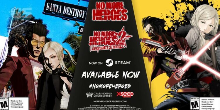 Travis Touchdown beraksi! Siri No More Heroes kini tersedia di Steam!