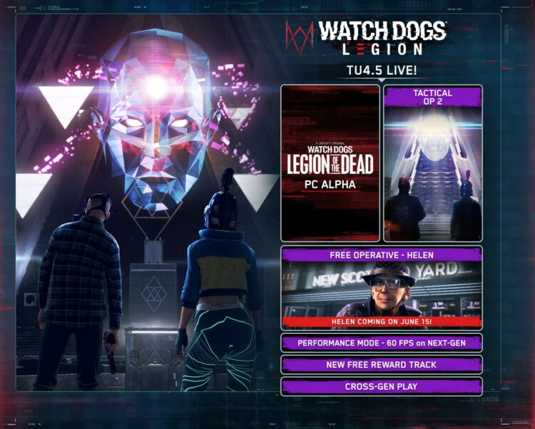 Watch Dogs: Legion of the Dead kini tiba dalam kemaskini terbaru kandungan!