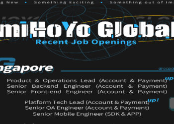 MiHoYo membuka jawatan pengurus, data operator, ketua perkhidmatan pelanggan dan banyak lagi di Singapura!