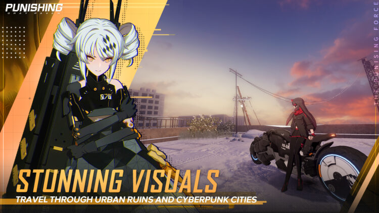 Beraksi dalam dunia aksi Sci-Fi cyberpunk RPG Punishing: Gray Raven di Android dan iOS sekarang!