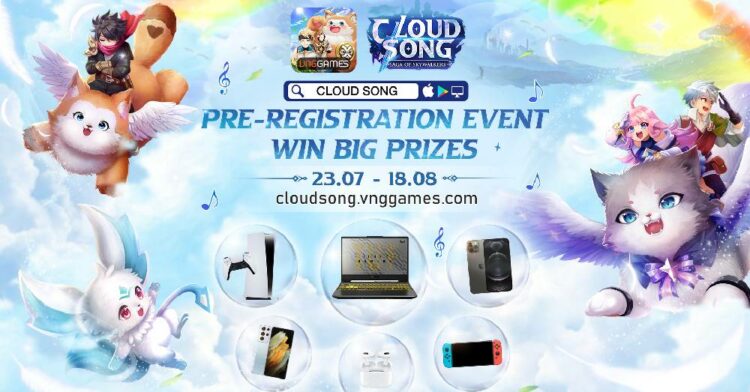 PS5, iPhone 12 & Samsung S21 menanti! Jom pra-daftar MMORPG Fantasi Cloud Song sekarang!