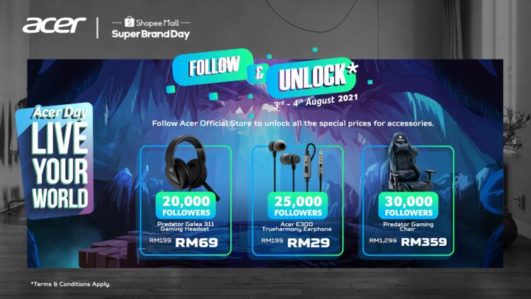 Acer menjemput netizen untuk “Live Your World” pada Acer Day!