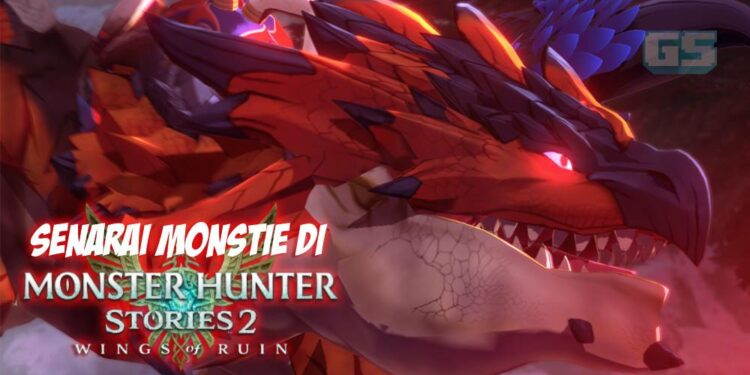 Jom lihat senarai Monstie yang tersedia di dalam Monster Hunter Stories 2: Wings of Ruin!