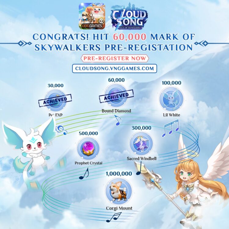 PS5, iPhone 12 & Samsung S21 menanti! Jom pra-daftar MMORPG Fantasi Cloud Song sekarang!