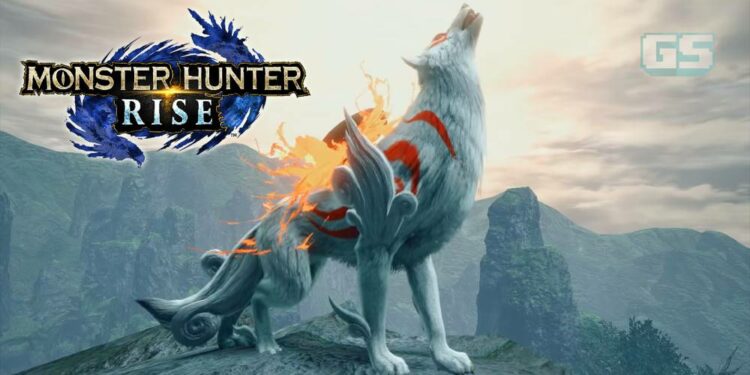 Amaterasu dalam perjalanan ke Monster Hunter Rise dalam kolaborasi bersama Ōkami!