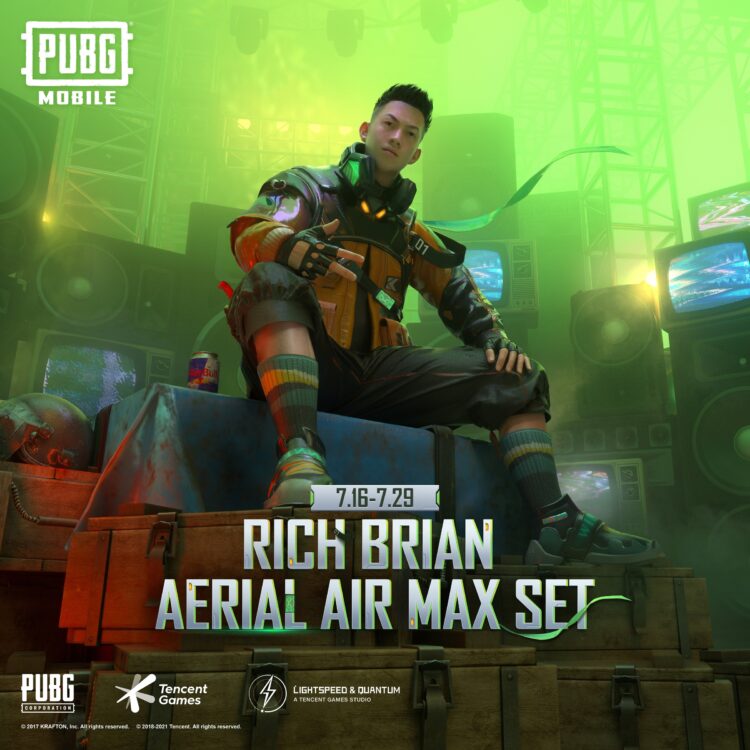 Kasut Air Max, skin Kar98K, semuanya dalam kolaborasi Rich Brian di PUBG Mobile!