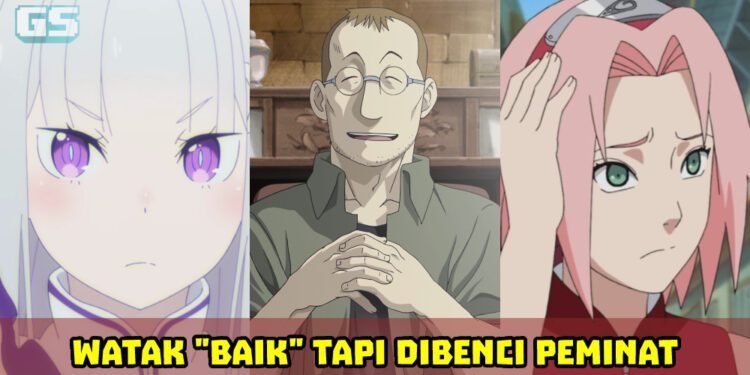 Watak-watak anime “baik” tetapi dibenci oleh peminat!