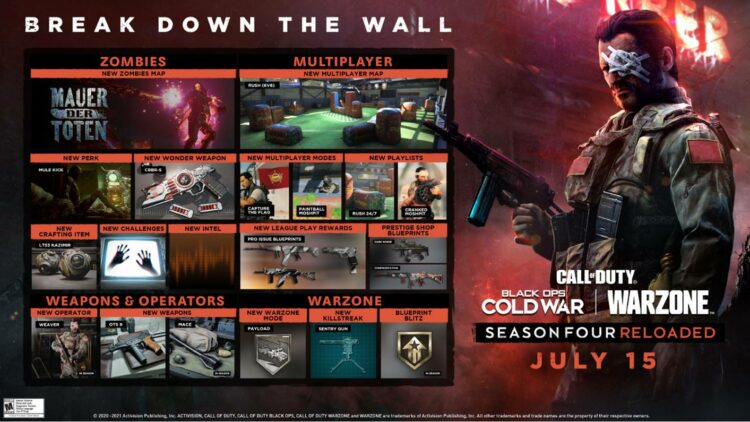 Mod baru, senjata percuma semuanya di Call of Duty: Black Ops Cold War dan Warzone Season Four Reloaded!