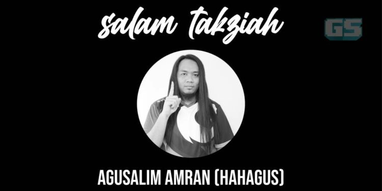 Salam Takziah dan Al-Fatihah pada Agusalim Bin Amran (Hahagus) yang telah kembali ke rahmatullah sebentar tadi.