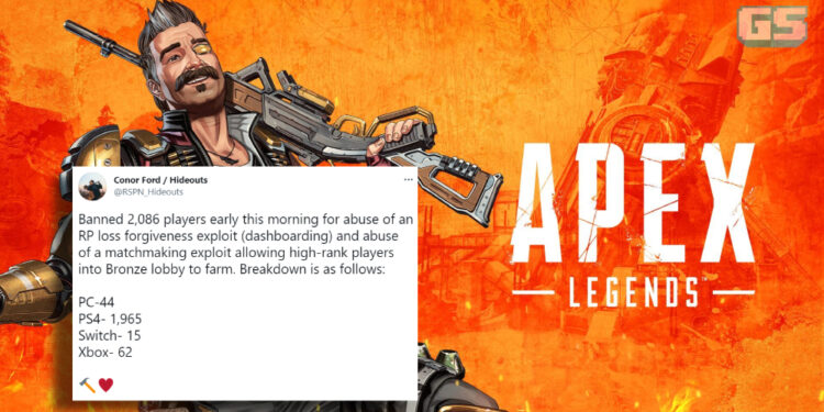 Apex Legends mengharamkan lebih dari 2000 akaun, majoriti adalah pengguna PS4!