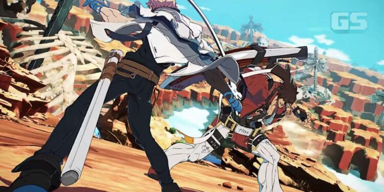 Pemain EVO Championship berhadapan dengan Gempa Bumi ketika perlawanan Twitch Rivals Guilty Gear!