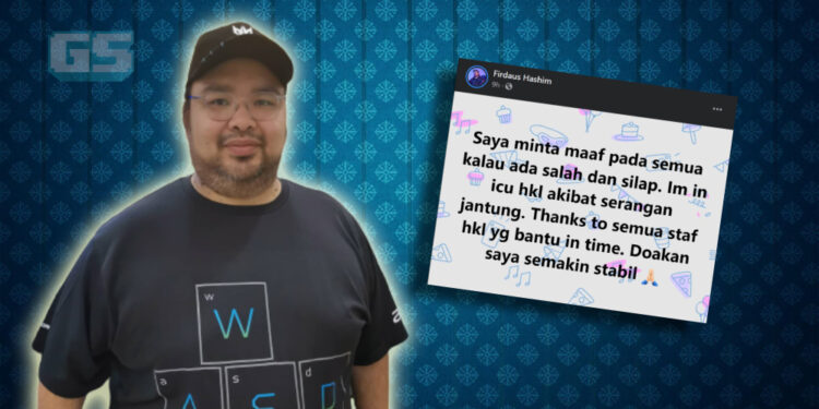 MasterRamen dimasukkan ke ICU kerana serangan jantung