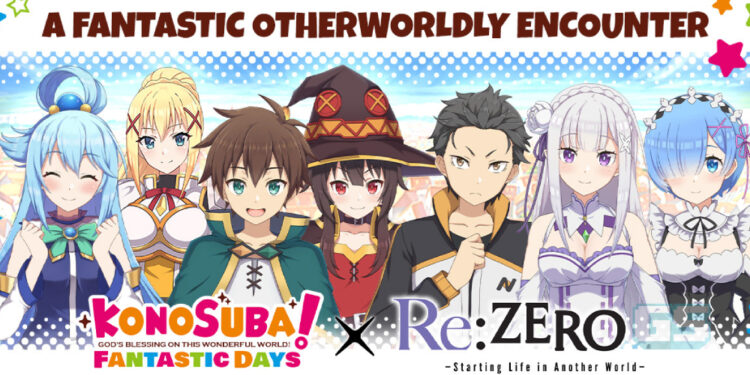 KonoSuba: Fantastic Days berkolaborasi dengan Re:ZERO untuk acara akan datang!