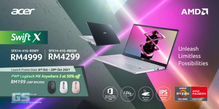 Acer Malaysia memperkenalkan laptop Swift X & barisan baru Nitro 50 yang dikuasakan AMD!