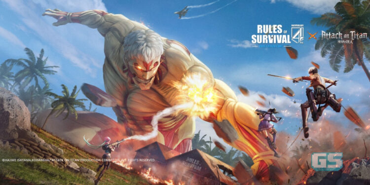 Sasageyo! Kolaborasi Attack on Titan x Rules of Survival bermula hari ini!