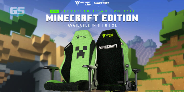 Creeper muncul sebagai kerusi gaming Secretlab Minecraft Edition, khas untuk peminat Minecraft!