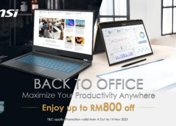 MSI mengadakan promosi jualan ‘Back to Office’, dapatkan diskaun sehingga RM800!