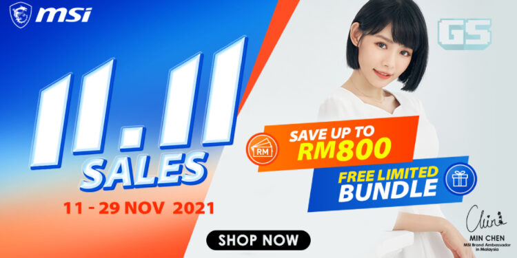 Jualan TERBESAR oleh MSI sempena 11.11! Diskaun kaw-kaw punya!