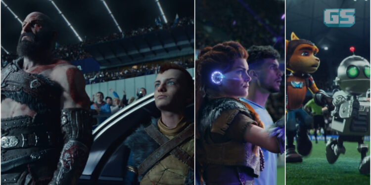 Kratos, Aloy & Ratchet menjadi bintang Liga Juara-Juara UEFA dalam iklan baru PlayStation