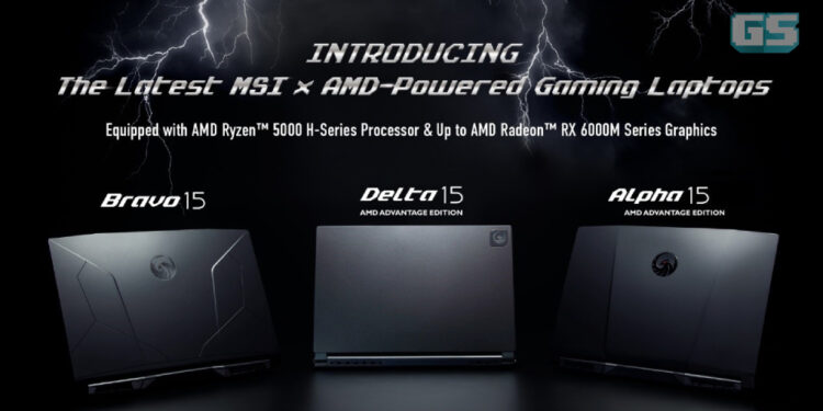 MSI mengumumkan laptop gaming AMD dengan GPU Radeon RX 6000M! Beli satu, dapat game free!