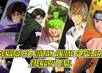 Ini senarai 50 Watak Anime paling Popular menurut MAL!