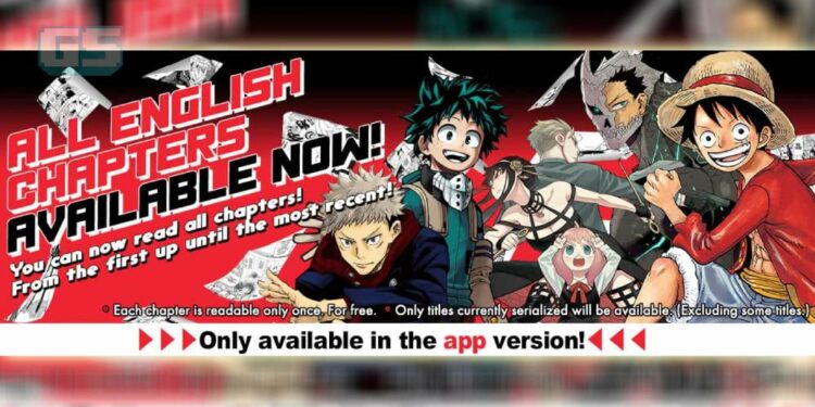 MANGA Plus menawarkan kesemua bab untuk siri manga terpilih melalui aplikasi!