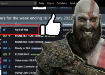 Tak sampai seminggu, God of War terus menakluk carta PC Steam