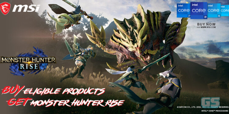 Beli produk MSI terpilih untuk dapatkan game MH Rise PC secara PERCUMA!