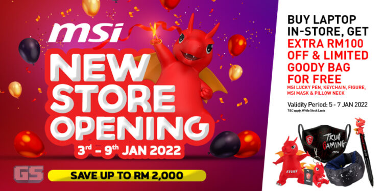 MSI Concept Store rasmi dibuka di Plaza Low Yat! Dapatkan tawaran eksklusif hingga 9 Januari 2022!