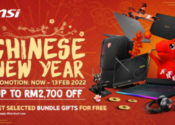 Sambut tahun baru dengan Promosi Jualan Tahun Baru Cina oleh MSI! Diskaun hingga RM 2,700 dan bundle percuma!